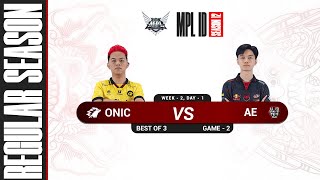 Game  2 ONIC ESPORT vs ALTER EGO  MPL S12 [upl. by Had]