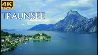 Traunsee Traunstein Gmunden Austria 4k UHD [upl. by Hallutama]