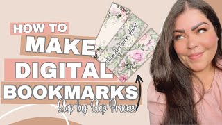 How To Create Digital Bookmarks  Digital Products To Sell On Etsy [upl. by Anesuza]