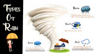 Types Of Rain  Types of Precipitation  Rain Vocabulary [upl. by Aniuqal495]