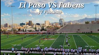 El Paso High vs Fabens Tx JV Football [upl. by Carney962]