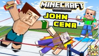 JOHN CENA ATE MY YOGURT MINECRAFT WWE SURPRISE BATTLE FGTEEV Glowstone Dust Race 20 [upl. by Nnylyram]