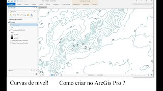 Curvas de nível usando o MDE TOPODATA no ArcGis Pro ArcGis Pro em português para iniciantes [upl. by Gilbert]