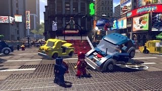 LEGO Marvel Super Heroes 100 Guide 2  Times Square Off All 10 Minikits Stan Lee in Peril [upl. by Eninnej]