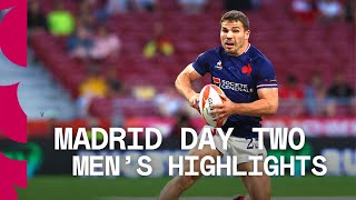 Its an Antoine Dupont MASTERCLASS  Madrid Mens HSBC SVNS Day Two Highlights [upl. by Nonahs]