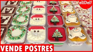 6 Postres SIN HORNO Navideños🎄VENDE y Gana DINERO desde CASA postres para COMPARTIR en NAVIDAD [upl. by Nesila]