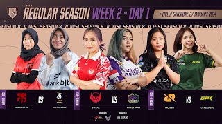 LIVE NOW  WSL S8 REGULAR SEASON WEEK 2 DAY 1 [upl. by Denton969]