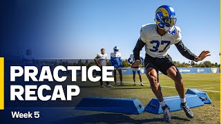 “Lock In Let’s Go”  Rams Practice Recap Week 5 vs Eagles [upl. by Aicirtap]