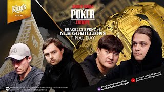 🏆Final Day of €25k WSOPE GGMillion  M Kabrhel Daniel Dvoress and M Rocco  2023 [upl. by Mandler]