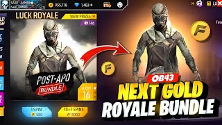 Next Gold Royale Free Fire 😮  Ob 43 Update Top Changes  Purple Shade Return  Free Fire New Event [upl. by Dhar531]