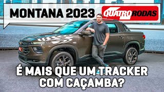 Chevrolet MONTANA 2023 conhecemos a NOVA PICAPE rival das Fiat Strada e Toro [upl. by Lamee757]