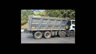 Mahindra Tipper Heavyload Hairpin BendEntry [upl. by Enavi]