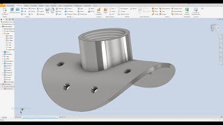 Autodesk inventor 2024 Advanced tutorial Exercise 9 Curved circular plate [upl. by Sumetra]