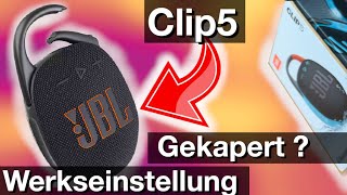 Werkseinstellung zurückseten für JBL CLIP5 Bluetooth Lautsprecher einfache Anleitung [upl. by Zacks]