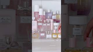 let’s organize my pink perfume collection 🎀✨ perfumecollection organizing preppy asmr sephora [upl. by Battat]