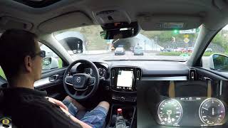 Volvo XC40 Assistenzsystemtest Autonomes fahren Pilotassistent Stop amp Go Assisten Lane Assist [upl. by Gausman848]