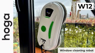 Hoga W12  The Best Professional Window Cleaning Robot [upl. by Hanikas665]