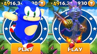 Sonic Dash  Andronic vs Sir galahad vs All Bosses Zazz Eggman  All Characters Unlocked [upl. by Bax]