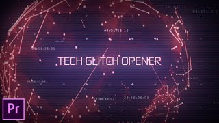 Premiere Pro Template Technology Glitch Opener [upl. by Rednaxela414]