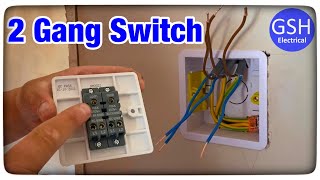 2 Gang Switch Connections Explained  Taking the Feed to the Switch [upl. by Malkah]