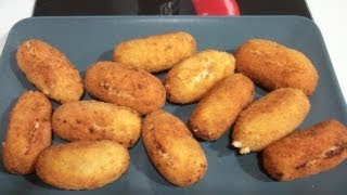 CROQUETAS DE JAMON  Receta 1 [upl. by Emse]