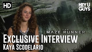 Kaya Scodelario Exclusive Interview  The Maze Runner [upl. by Marne]