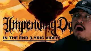 1ST LISTEN REACTION Impending Doom l IN THE END  lyric video [upl. by Jenette1]