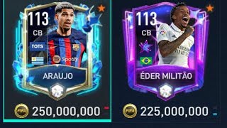 Araujo VS Eder Militao Fifa Cards [upl. by Koffman]