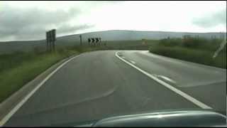 Macclesfield to Buxton Road A537 Cat and Fiddle with no traffic [upl. by Vaenfila]