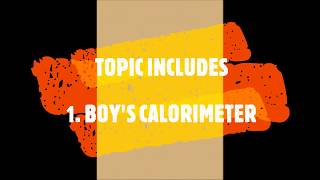 BOYS CALORIMETER IN HINDI  CALORIMETER  ENGINEERING CHEMISTRY [upl. by Ecaidnac]