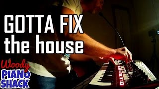 Roland JDXi synthesizer does 1987 house music  Gotta fix the house [upl. by Ahseuqram]