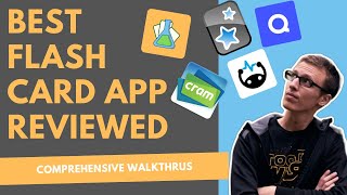 Best Flashcard App A Review of Anki Quizlet Flashcard Lab Cram and Brainscape [upl. by Noach]