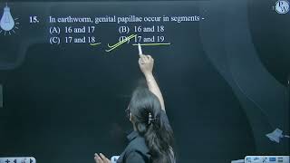 In earthworm genital papillae occur in segments [upl. by Neenad108]