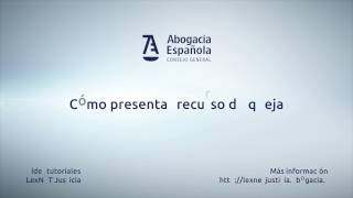 LexNET Justicia Cómo presentar recurso de queja [upl. by Atikcir]