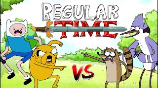 Regular Time Mordecai amp Rigby VS Finn amp Jake [upl. by Anahs387]