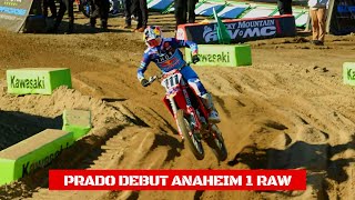 Prado Debut RAW Anaheim 1  Supercross 2024 [upl. by Assirem13]