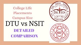 DTU vs NSUT  What to Choose   Which has better Placements [upl. by Niltiac49]