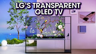 LG Unveils Transparent OLED TV at CES 2024 [upl. by Turnbull]