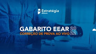 GABARITO EEAR 20221 CORREÇÃO DE PROVA AO VIVO  Escola de Especialistas de Aeronáutica [upl. by Irafat880]