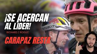 ¿Por qué se distanció Roglic ¿Qué pasó con Carapaz Etapa 13 Vuelta a España Clasificaciones [upl. by Notselrahc]