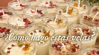 DIY VELAS DE CERA DE SOJA con cristales y aceites esenciales  Velas aromáticas de amor y abundancia [upl. by Niles]