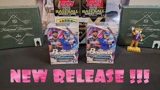 NEW RELEASE 2023 Bowman Platinum Blaster Box Rip [upl. by Hareemas918]