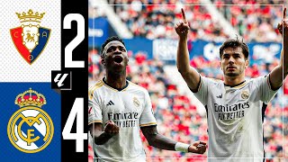 Osasuna 24 Real Madrid  HIGHLIGHTS  LaLiga 202324 [upl. by Clerk]