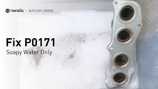 How to Fix P0171 Engine Code with Soapy Water Only [upl. by Aiken517]