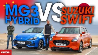 NEW Suzuki Swift vs MG3 Hybrid review – which is REALLY cheaper to run  What Car [upl. by Ecerahc]