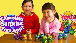 Yowie chocolate surprise eggs Unboxing Cool Cute Animal Toys  TheChildhoodLife [upl. by Yob319]