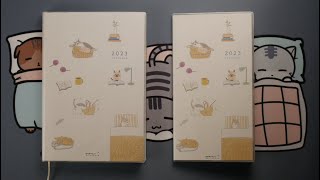 Midori Pocket Diary 2023 Cat Edition  Page by Page [upl. by Atineg617]