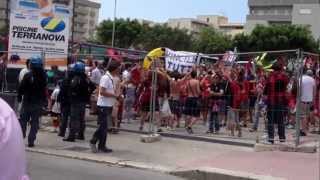 TRAPANIVIRTUS LANCIANO TIFOSI ARRIVATI ALLO STADIO [upl. by Nylesaj]