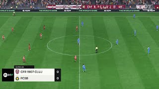 CFR Cluj vs FCSB 15092024 Superliga EA FC 24 [upl. by Wivina531]