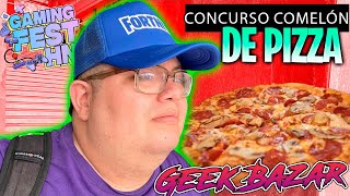 Concurso comelón de pizza en directo [upl. by Ahseik]